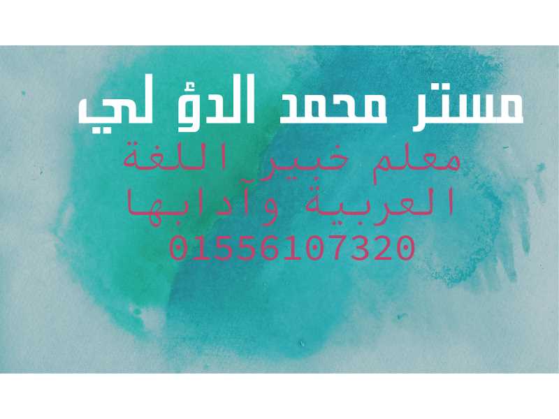 معلم خبير اللغة العربية