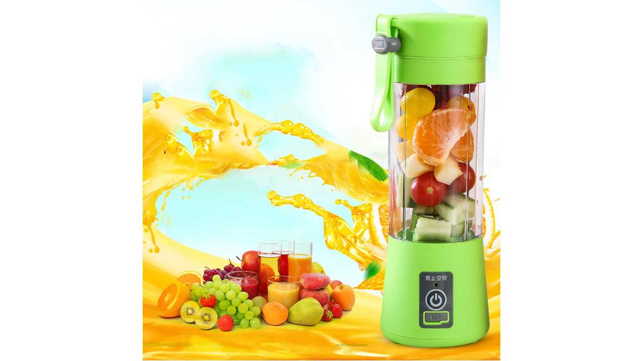 خلاط العصير المحمول + باور بانك